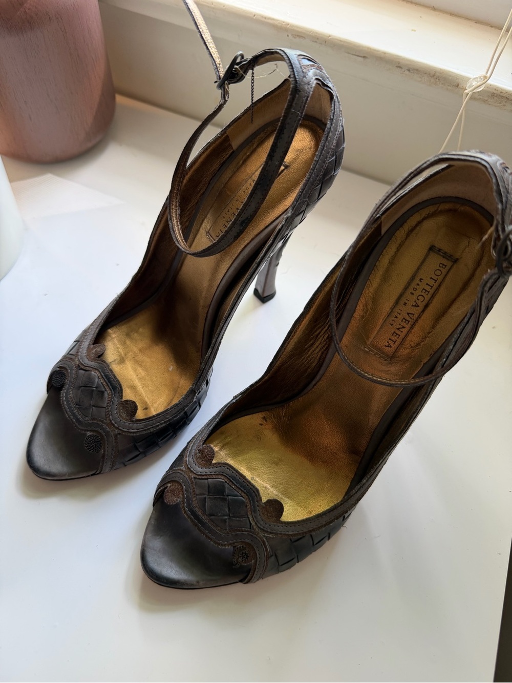 Bottega Veneta Vintage Intrecciato Weave Pumps